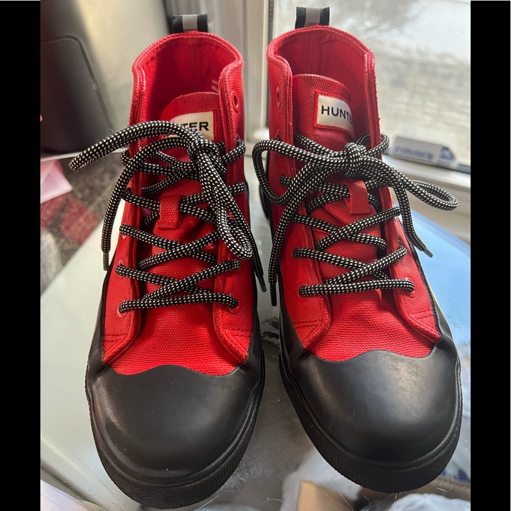 Hunter dipped canvas high top sneakers target